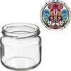 Frasco TO 370 ml com tampa colorida fi82/6- 6 unid. - 5 