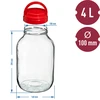 Frasco TO 4 L e tampa fi 100 com alça - 6 