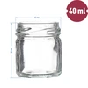 Frasco TO 40 ml com tampa colorida fi 43 - 10 un. - 5 