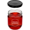 Frasco TO 425ml com impressão "Delícia Caseira" e tampa preta fi 82 - 3 peças - 5 
