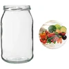 Frasco TO 900 ml com tampa colorida fi82/6 - 6 unid. - 13 