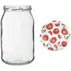Frasco TO 900 ml com tampa colorida fi82/6 - 6 unid. - 7 