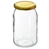 Frasco TO 900 ml com tampa dourada fi 82/6 - 6 unid. - 3 