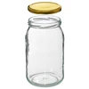 Frasco TO 900 ml com tampa dourada fi 82/6 - 6 unid. - 5 