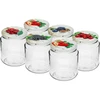 Frasco TO, grosso 580ml com tampa colorida fi82/6, 6 peças  - 1 