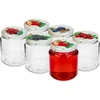 Frasco TO, grosso 580ml com tampa colorida fi82/6, 6 peças - 3 