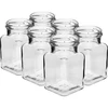 Frasco twist off 150ml Quatro cantos fi 53 com tampa preta, 6 unid. - 3 