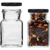 Frasco twist off 150ml Quatro cantos fi 53 com tampa preta, 6 unid. - 4 