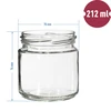 Frasco twist-off 212 ml, fi 66 - 12 pcs. - 7 