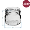 Frasco twist-off 30 ml com tampa colorida fi 43 - 10 unid. - 4 