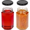 Frasco twist off 385ml com tampa preta fi 63, 6 unid. - 5 