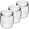 Frasco Twist-off 425ml com impressão 'Home Made' e tampa, 3 peças - 3 