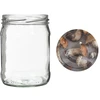 Frasco twist off 500 ml com tampa colorida fi82/6 - 6 unid. - 8 