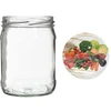 Frasco twist off 500 ml com tampa colorida fi82/6 - 6 unid. - 9 