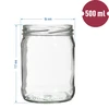 Frasco twist off 500 ml com tampa colorida fi82/6 - 6 unid. - 2 