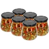 Frasco twist-off 500ml "Ânfora Invertida" com tampa preta fi 82/6, 6 unidades - 4 