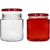 Frasco twist-off, grosso 580ml com tampa bordô fi82/6, 6 peças - 3 