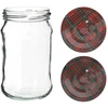Frascos 300 ml com tampa colorida fi 66 - 6 unid. - 3 