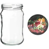 Frascos 300 ml com tampa colorida fi 66 - 6 unid. - 7 