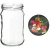 Frascos 300 ml com tampa colorida fi 66 - 6 unid. - 11 