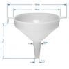 Funil de plástico diâmetro 10 cm - 3 