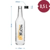 Garrafa 0,5 L com tampa e impressão Antiinflacionária - 4 peças - 7 