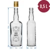 Garrafa 0,5 L com tampa e impressão Licor caseiro - 4 peças - 9 