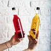 Garrafa 0,5 L com tampa e impressão Licor de Marmelo - 4 unidades - 10 