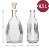 Garrafa "Banquete" 500 ml, com rolha - 6 