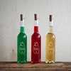 Garrafa de 350 ml com rolha, impressão Licor Caseiro - 10 