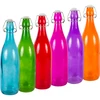 Garrafa de vidro 1 L com fechamento hermético - em várias cores  - 1 
