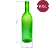 Garrafa de vinho 0,75L com rolhas e cápsulas - 12 unid. - 6 