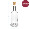 Garrafa Gabinetowa 0,5 L com rolha - 6 