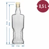 Garrafa Kredensowa 0,5 L com rolha - 5 