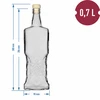 Garrafa Kredensowa 700ml com rolha - 5 