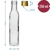 Garrafa Maraska 250 ml com tampa, 6 unid. - 7 