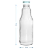 Garrafa para suco 1 L com tampa twist off - fi 43 - 9 