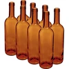 Garrafa para vinho 0,75 L marrom - pacote de 8 unid. - 7 