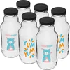 Garrafa twist off 330 ml com tampa fi43 e impressão colorida - 6 peças - 2 