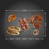 Grelhador a gás dragON BBQ201, 18,8 kW, prateado - 9 