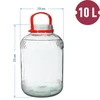Jarra 10 L com tampa de plástico - 6 