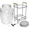 Jarra Limonada 8 L - com torneira, em suporte metálico com alças - 3 