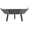 Lareira de jardim ø 80 cm - estilo loft - 2 