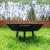 Lareira de jardim ø 80 cm - estilo loft - 8 