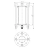 Módulo de destilador - visor - fi 48,3mm comp. 100mm - 7 