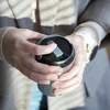 Moedor de café - elétrico, de mós, com infusor e copo - 19 