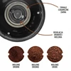 Moedor de café - elétrico, de mós, com infusor e copo - 11 