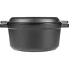 Panela de ferro fundido com frigideira, 3,5 L - 4 