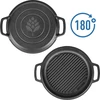 Panela de ferro fundido com frigideira, 3,5 L - 6 