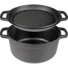 Panela de ferro fundido com frigideira, 5 L + 1 L - 5 